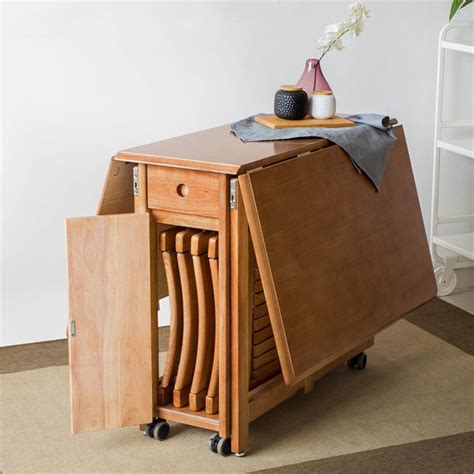Buy Online Folding Table With Chair Storage Inside